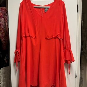 Vince Camuto Coral Red Dress
